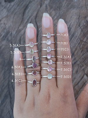 Rose Cut Tourmaline Ring - Gardens of the Sun | Ethical Jewelry