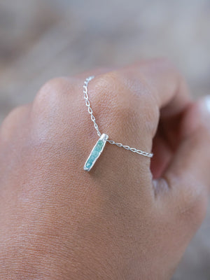 Rough Apatite Necklace with Hidden Gems - Gardens of the Sun | Ethical Jewelry