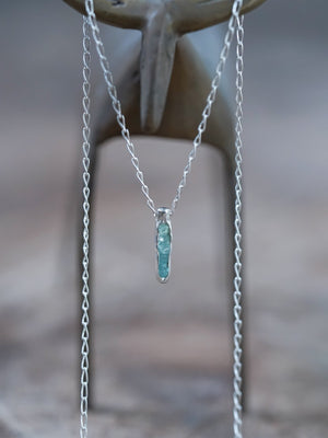 Rough Apatite Necklace with Hidden Gems - Gardens of the Sun | Ethical Jewelry