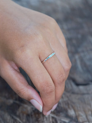 Rough Apatite Ring with Hidden Gems - Gardens of the Sun | Ethical Jewelry