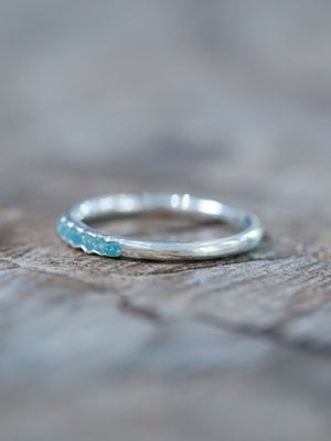 Rough Apatite Ring with Hidden Gems - Gardens of the Sun | Ethical Jewelry