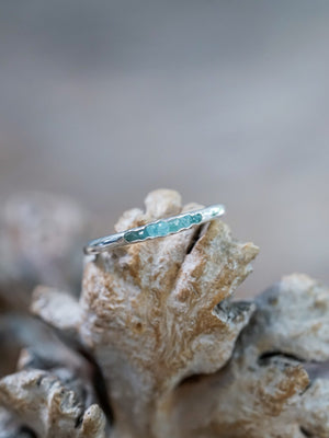 Rough Apatite Ring with Hidden Gems - Gardens of the Sun | Ethical Jewelry