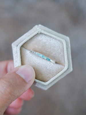 Rough Apatite Ring with Hidden Gems - Gardens of the Sun | Ethical Jewelry