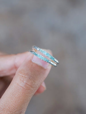 Rough Apatite Ring with Hidden Gems - Gardens of the Sun | Ethical Jewelry