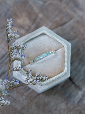 Rough Apatite Ring with Hidden Gems - Gardens of the Sun | Ethical Jewelry