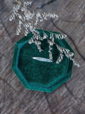 Rough Aquamarine Ring with Hidden Gems - Gardens of the Sun | Ethical Jewelry