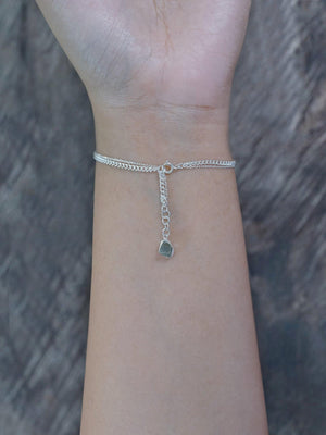 Rough Borneo Sapphire Coin Bracelet - Gardens of the Sun | Ethical Jewelry