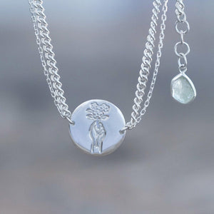 Rough Borneo Sapphire Coin Bracelet - Gardens of the Sun | Ethical Jewelry