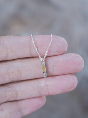 Rough Citrine Necklace with Hidden Gems - Gardens of the Sun | Ethical Jewelry