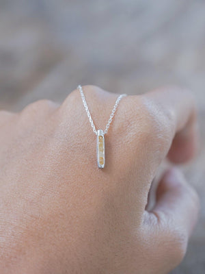 Rough Citrine Necklace with Hidden Gems - Gardens of the Sun | Ethical Jewelry