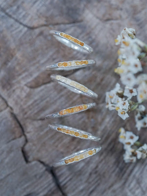 Rough Citrine Ring with Hidden Gems - Gardens of the Sun | Ethical Jewelry