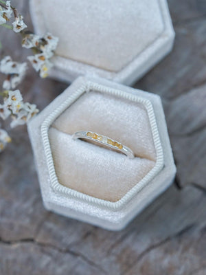 Rough Citrine Ring with Hidden Gems - Gardens of the Sun | Ethical Jewelry