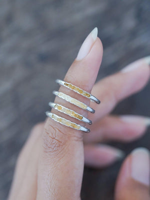 Rough Citrine Ring with Hidden Gems - Gardens of the Sun | Ethical Jewelry