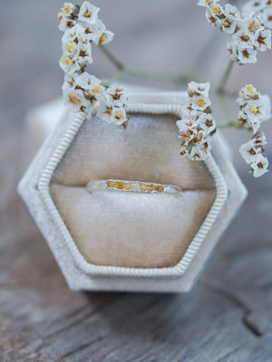 Rough Citrine Ring with Hidden Gems - Gardens of the Sun | Ethical Jewelry