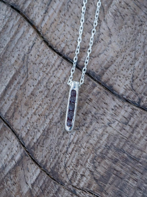 Rough Garnet Necklace with Hidden Gems - Gardens of the Sun | Ethical Jewelry