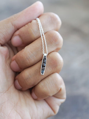 Rough Garnet Necklace with Hidden Gems - Gardens of the Sun | Ethical Jewelry