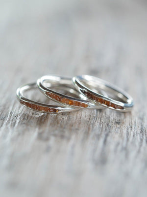 Rough Garnet Ring with Hidden Gems - Gardens of the Sun | Ethical Jewelry