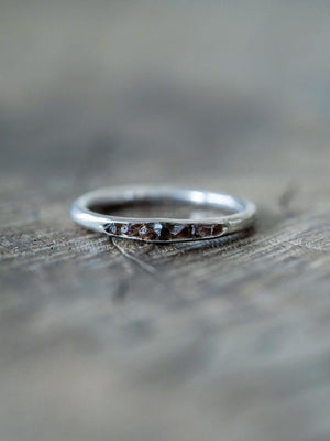 Rough Garnet Ring with Hidden Gems - Gardens of the Sun | Ethical Jewelry
