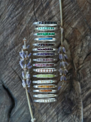 Rough Garnet Ring with Hidden Gems - Gardens of the Sun | Ethical Jewelry