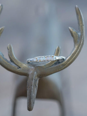 Rough Opal Ring with Hidden Gems - Gardens of the Sun | Ethical Jewelry