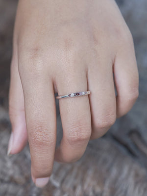 Rough Spinel Ring with Hidden Gems - Gardens of the Sun | Ethical Jewelry