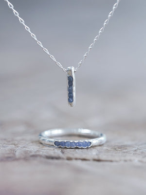 Rough Tanzanite Necklace with Hidden Gems - Gardens of the Sun | Ethical Jewelry