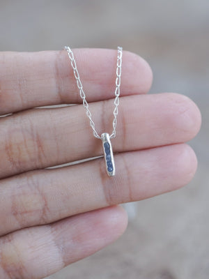 Rough Tanzanite Necklace with Hidden Gems - Gardens of the Sun | Ethical Jewelry