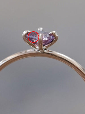 Rutile Kite Sapphire Ring in Eco Rose Gold - Gardens of the Sun | Ethical Jewelry
