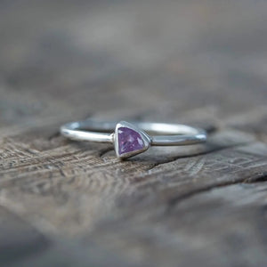 Buff Top Pink Sapphire Ring - Gardens of the Sun | Ethical Jewelry