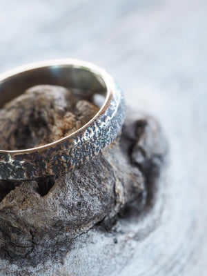 Shadow Wedding Band - Gardens of the Sun | Ethical Jewelry
