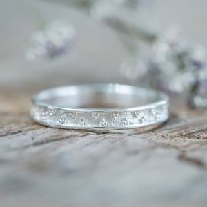 Side Patterned Band - Gardens of the Sun | Ethical Jewelry