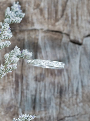 Side Patterned Band - Gardens of the Sun | Ethical Jewelry
