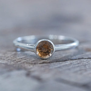 Solitaire Zircon Ring - Gardens of the Sun | Ethical Jewelry