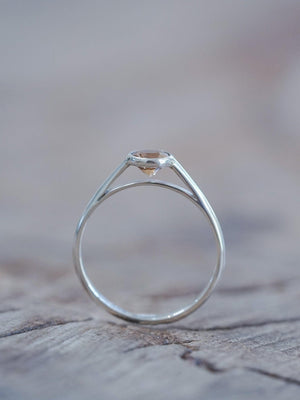 Solitaire Zircon Ring - Gardens of the Sun | Ethical Jewelry