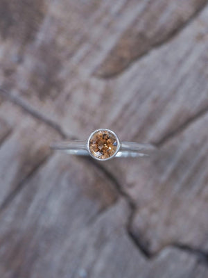 Solitaire Zircon Ring - Gardens of the Sun | Ethical Jewelry