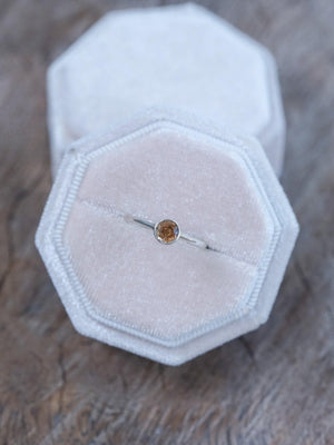 Solitaire Zircon Ring - Gardens of the Sun | Ethical Jewelry