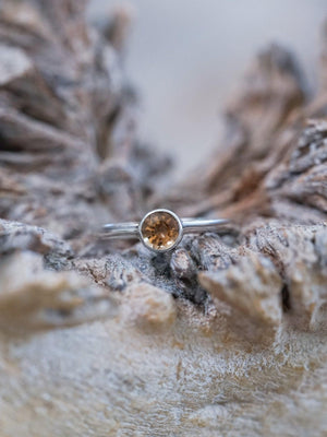 Solitaire Zircon Ring - Gardens of the Sun | Ethical Jewelry