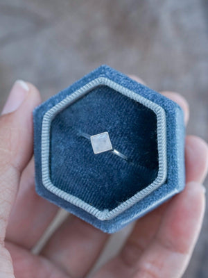 Square Rainbow Moonstone Ring - Gardens of the Sun | Ethical Jewelry