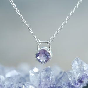 Amethyst Lock Necklace - Gardens of the Sun | Ethical Jewelry