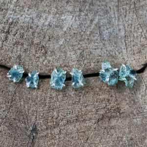 Rough Tourmaline Slice Earrings - Gardens of the Sun | Ethical Jewelry