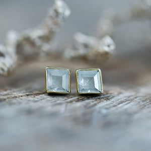 Gray Kite Diamond Earrings in Gold - Gardens of the Sun | Ethical Jewelry