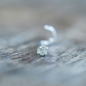 Polki Diamond Tragus Stud Earring - Gardens of the Sun | Ethical Jewelry