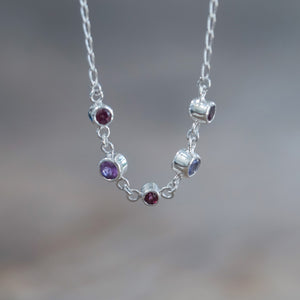 Garnet, Amethyst and Tanzanite Bracelet - Gardens of the Sun | Ethical Jewelry