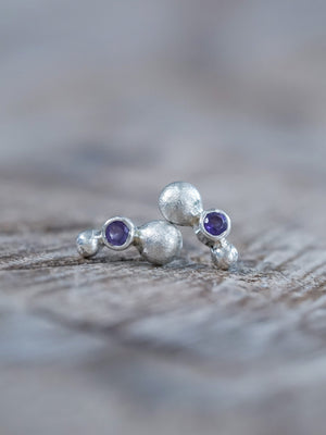 Stardust Amethyst Earrings - Gardens of the Sun | Ethical Jewelry