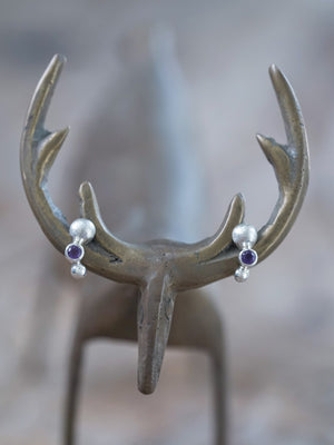 Stardust Amethyst Earrings - Gardens of the Sun | Ethical Jewelry