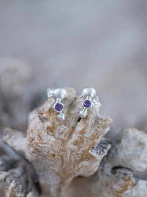 Stardust Amethyst Earrings - Gardens of the Sun | Ethical Jewelry