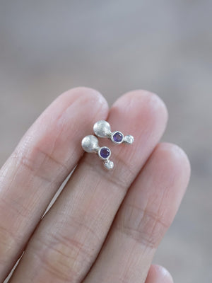 Stardust Amethyst Earrings - Gardens of the Sun | Ethical Jewelry
