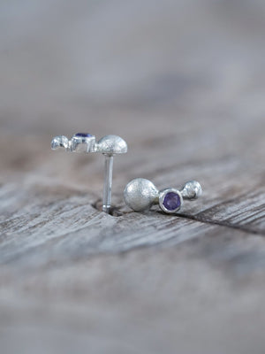 Stardust Amethyst Earrings - Gardens of the Sun | Ethical Jewelry