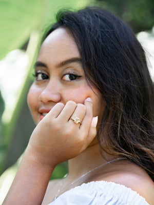 Sunstorm Bicolor Sapphire Ring in Ethical Gold - Gardens of the Sun | Ethical Jewelry