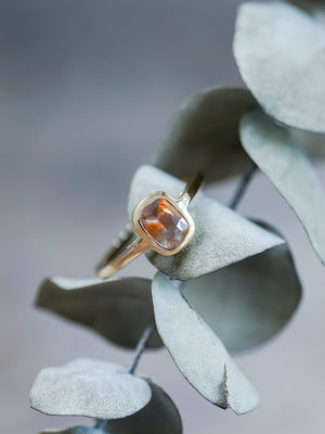 Sunstorm Bicolor Sapphire Ring in Ethical Gold - Gardens of the Sun | Ethical Jewelry